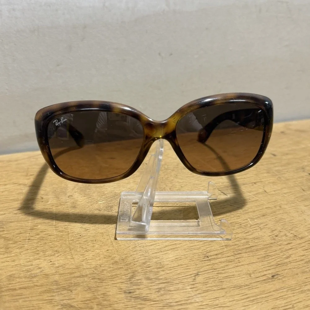 Ray-Ban RB4101 Jackie Ohh Tortoise Brown Cat Eye Sunglasses 58-17 135 3N Y2K